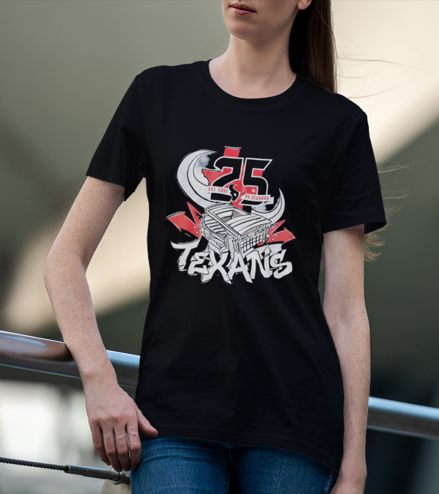 Texans 2026 Est. 2002 25 Seasons Anniversary T-Shirt