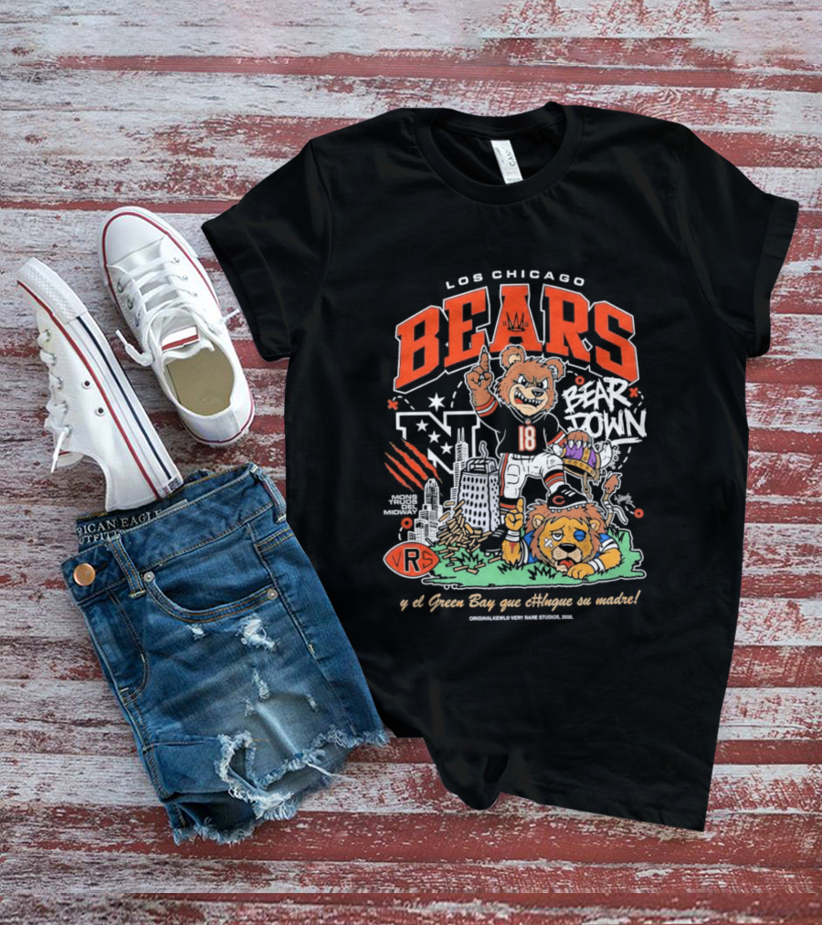 Los Chicago Bears Bear Down Bootleg Diss T-Shirt