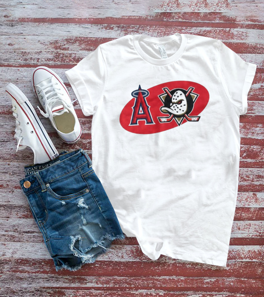 Los Angeles Angels Anaheim Ducks Collaboration Event T-Shirt