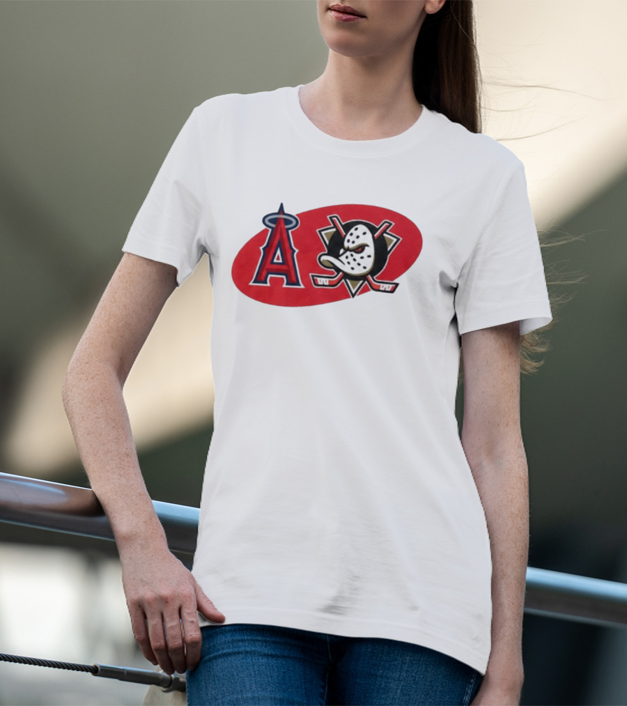 Los Angeles Angels Anaheim Ducks Collaboration Event T-Shirt