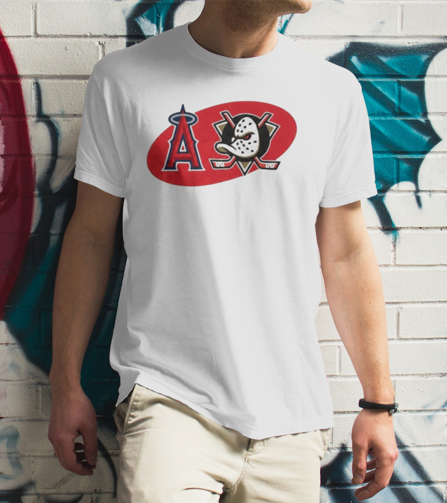 Los Angeles Angels Anaheim Ducks Collaboration Event T-Shirt