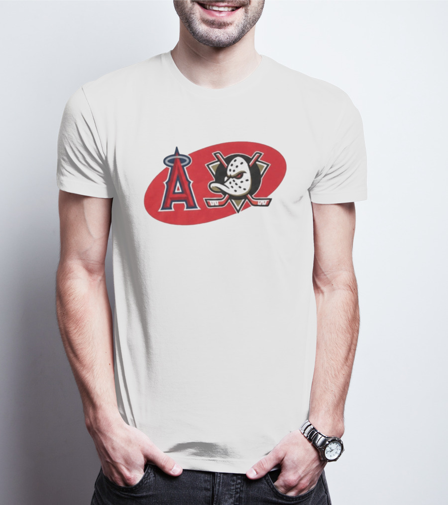 Los Angeles Angels Anaheim Ducks Collaboration Event T-Shirt