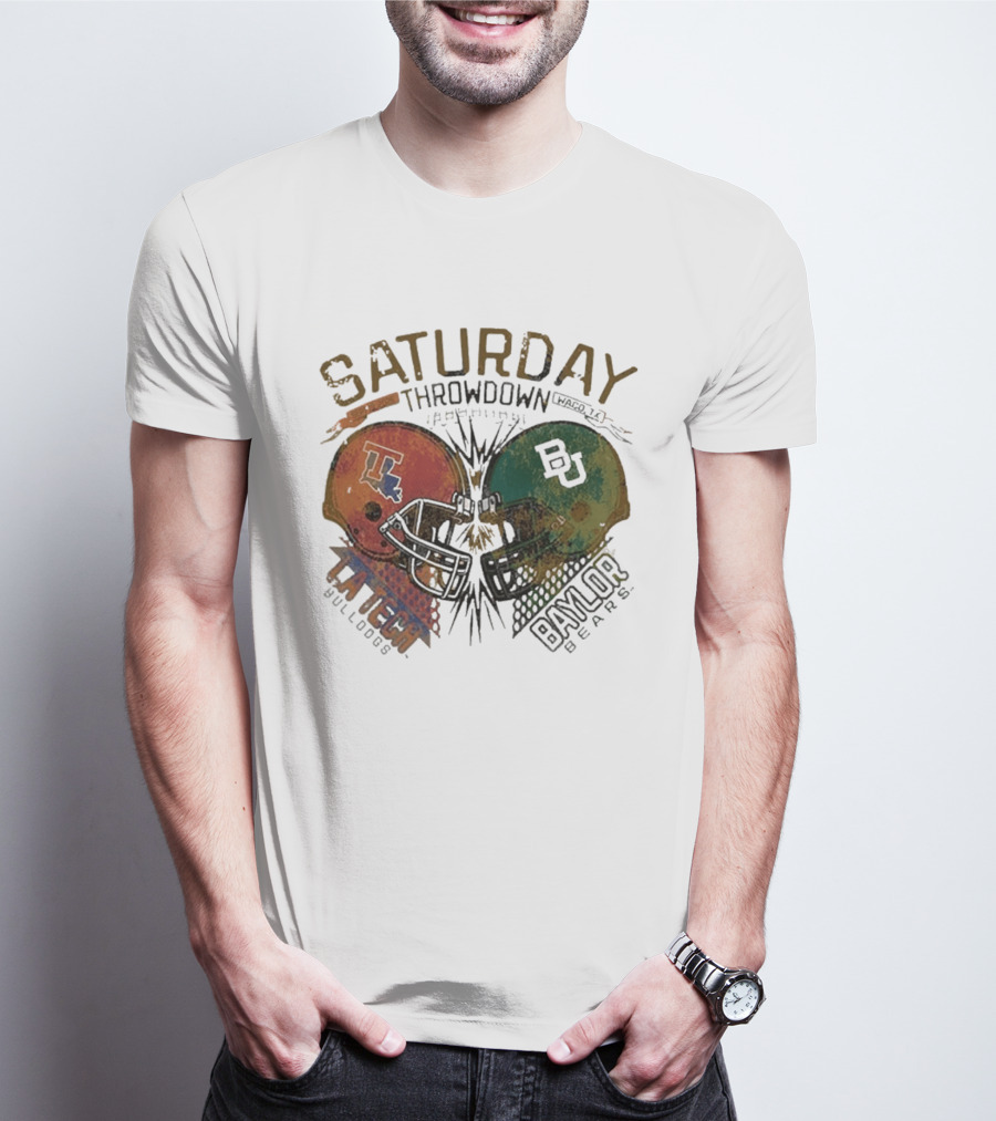 Baylor Bears Vs Louisiana Tech Bulldogs Saturday Throwdown Waco TX Sept 19 2026 T-Shirt