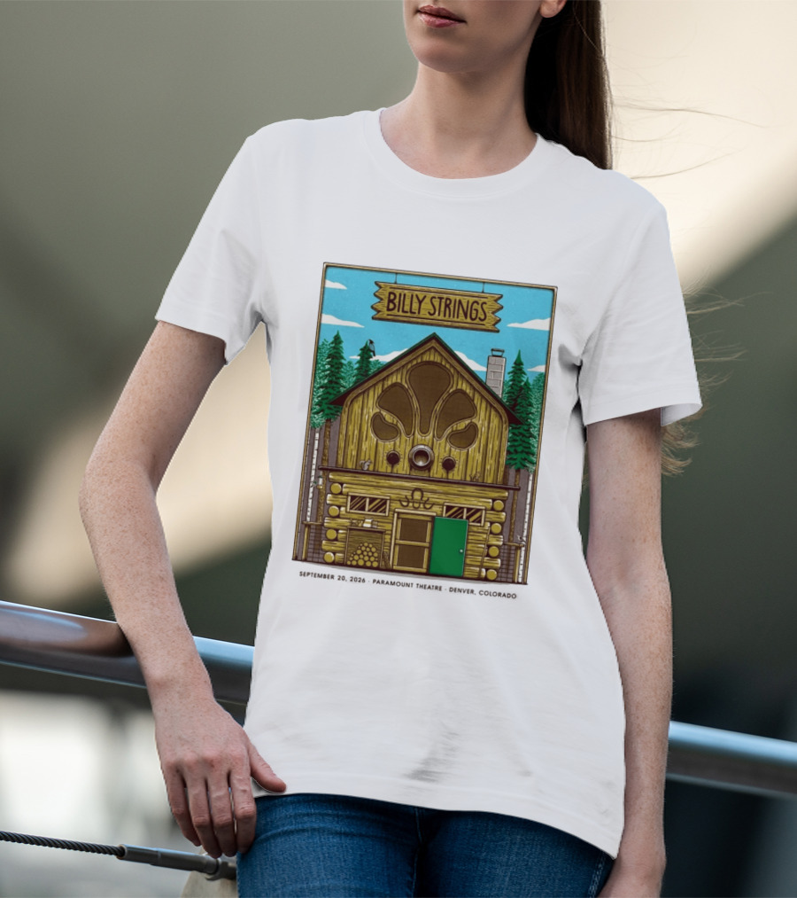 Billy Strings Fall Tour 2026 Paramount Theatre Denver September 20 Mike Tallman T-Shirt