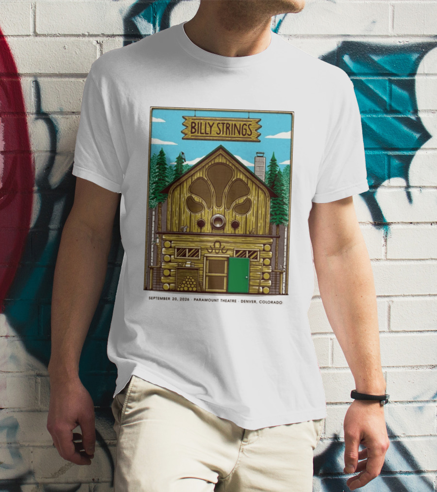 Billy Strings Fall Tour 2026 Paramount Theatre Denver September 20 Mike Tallman T-Shirt