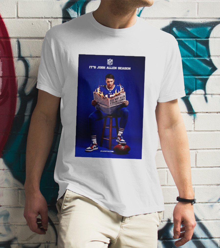 Josh Allen Season Buffalo Bills MVP 9 TDs NFL Football T-Shirt