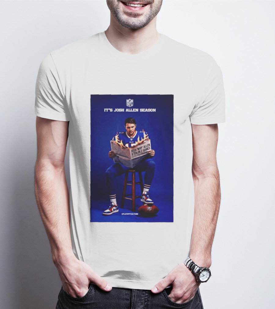 Josh Allen Season Buffalo Bills MVP 9 TDs NFL Football T-Shirt