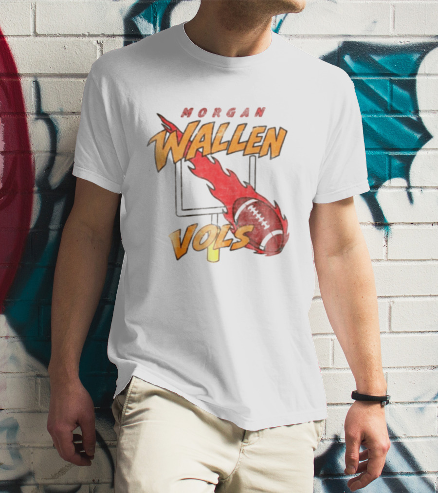 Morgan Wallen Vols Football Flame T-Shirt