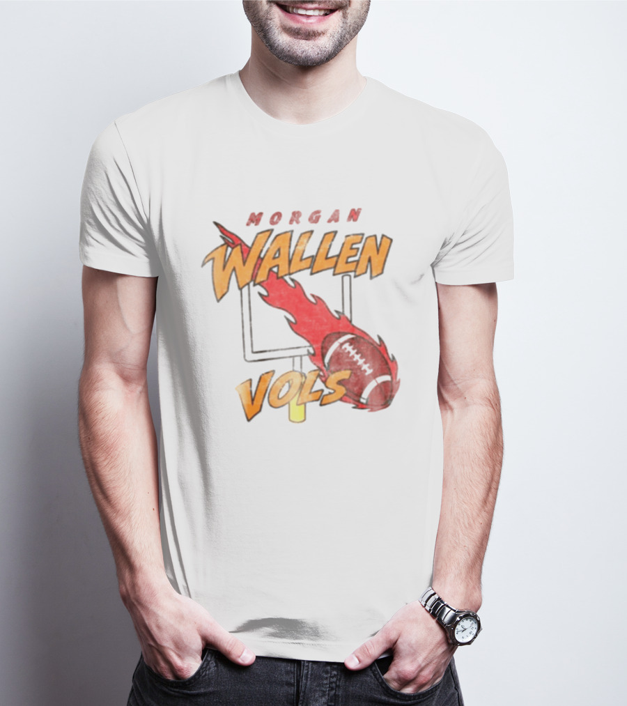Morgan Wallen Vols Football Flame T-Shirt