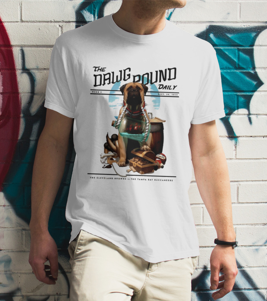 The Dawg Pound Daily Cleveland Browns Vs Tampa Bay Buccaneers Sept 2023 T-Shirt