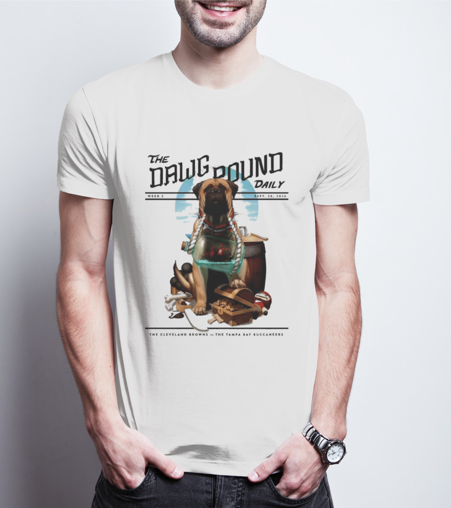 The Dawg Pound Daily Cleveland Browns Vs Tampa Bay Buccaneers Sept 2023 T-Shirt