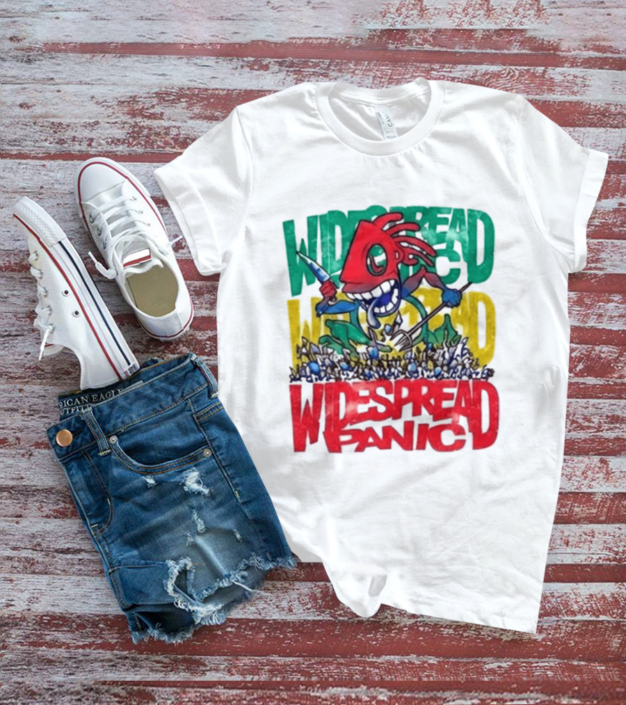 Widespread Panic Wilmington NC Kaiju Note Eater T-Shirt