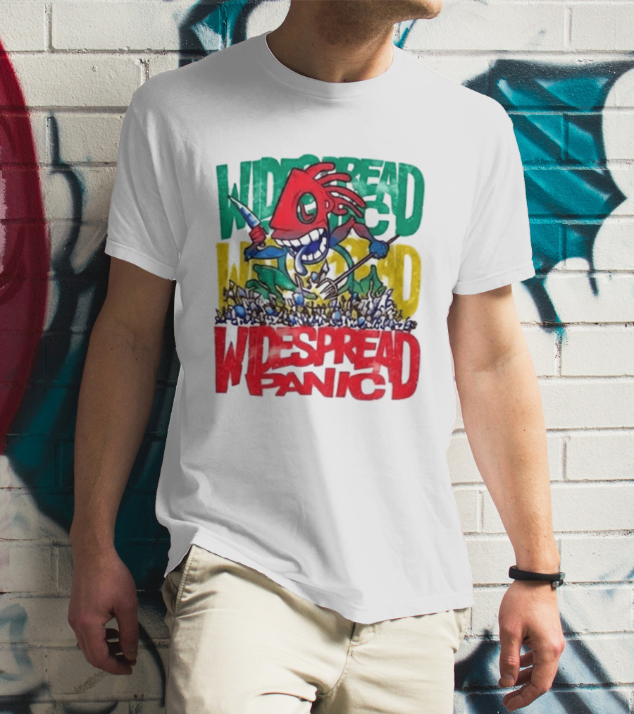 Widespread Panic Wilmington NC Kaiju Note Eater T-Shirt