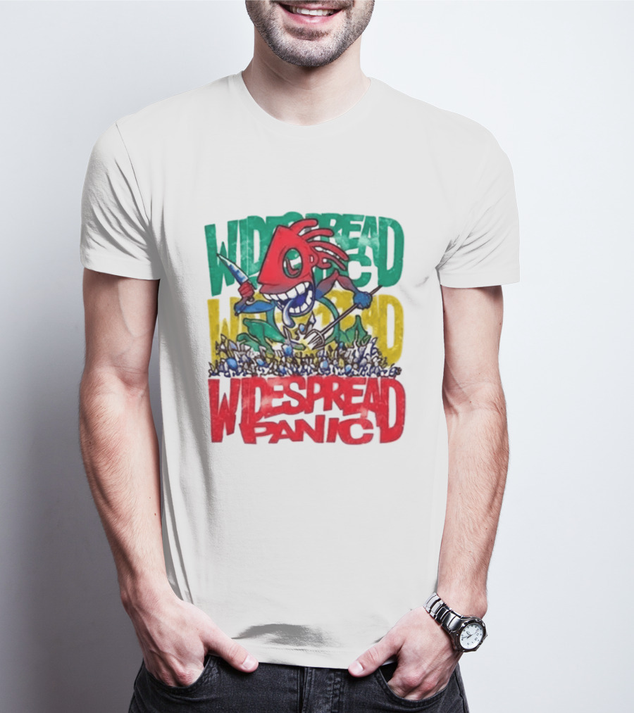 Widespread Panic Wilmington NC Kaiju Note Eater T-Shirt