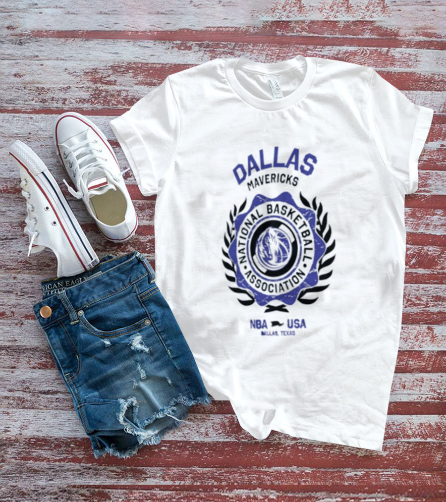 Dallas Mavericks National Basketball Association USA Laurels 2026 T-Shirt