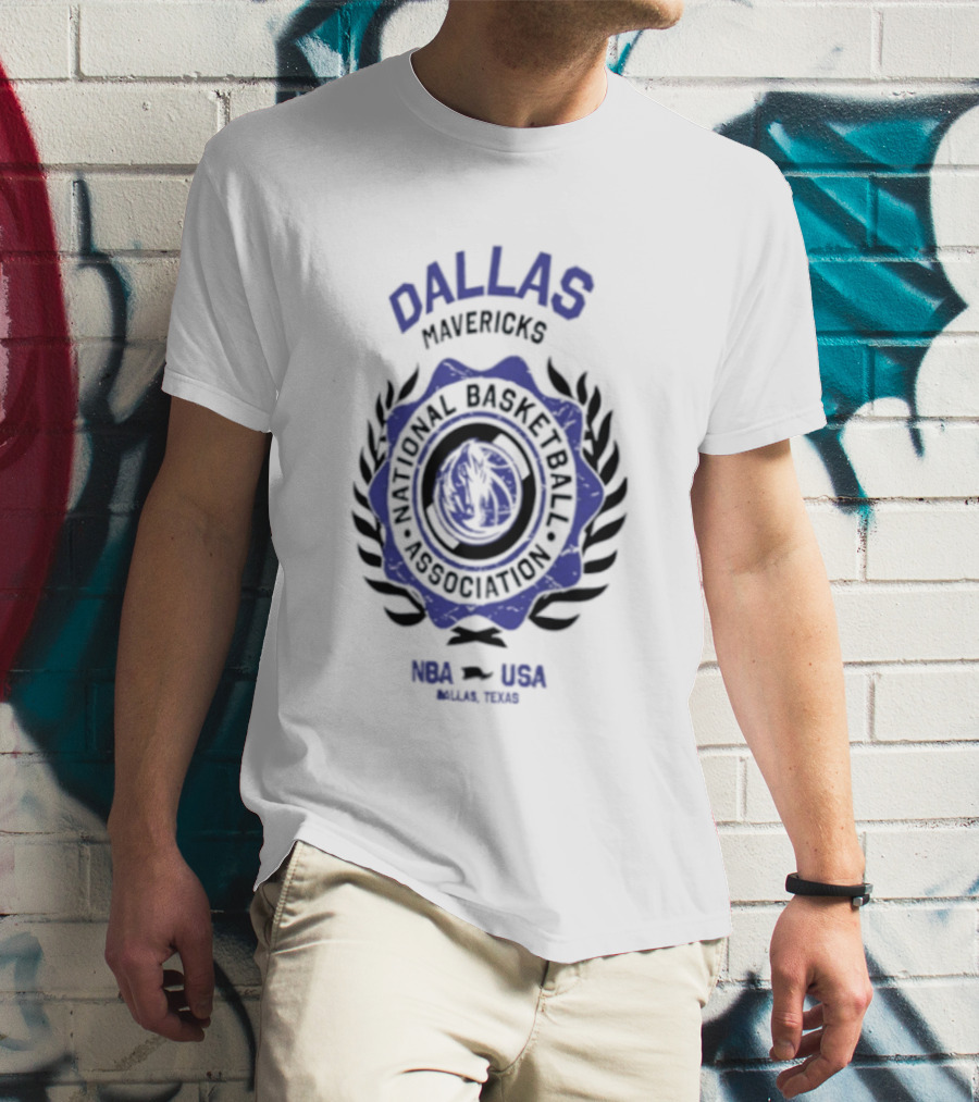 Dallas Mavericks National Basketball Association USA Laurels 2026 T-Shirt