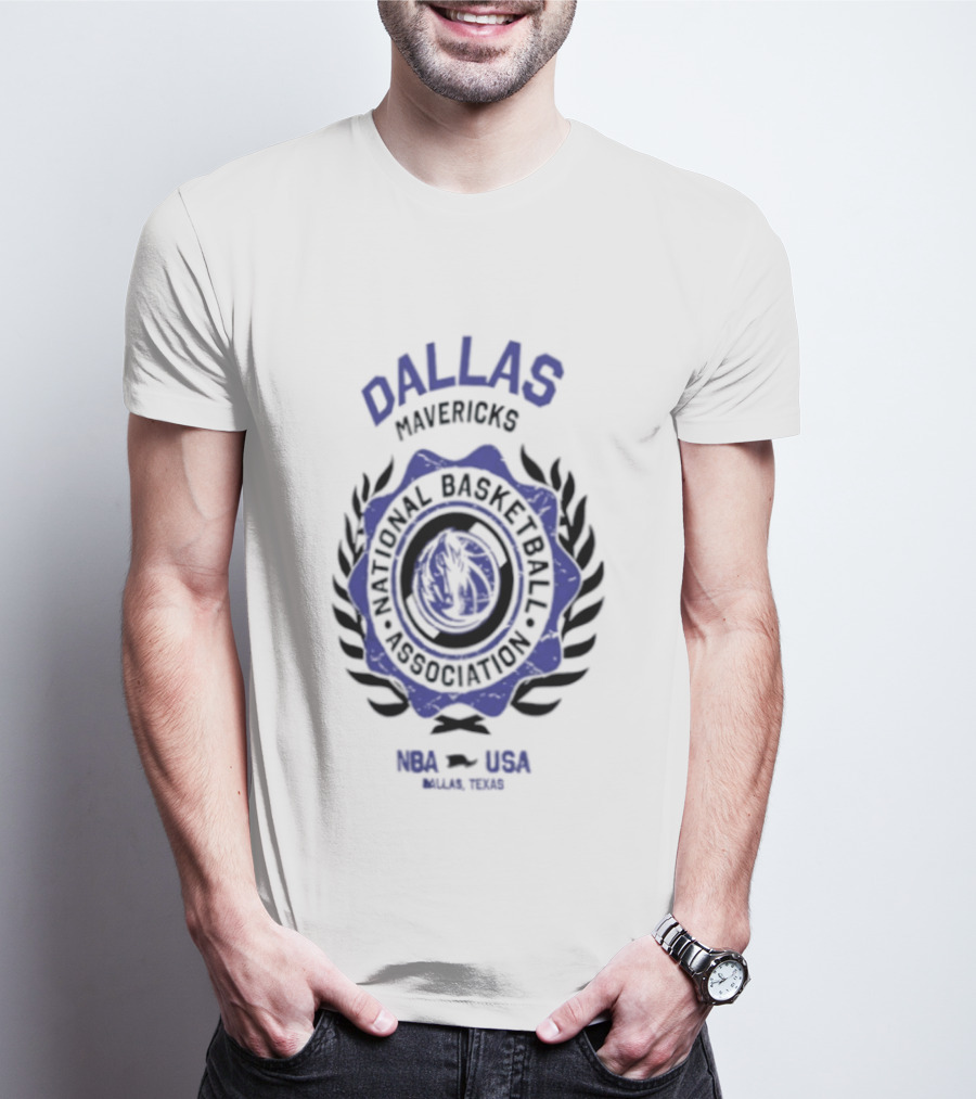 Dallas Mavericks National Basketball Association USA Laurels 2026 T-Shirt