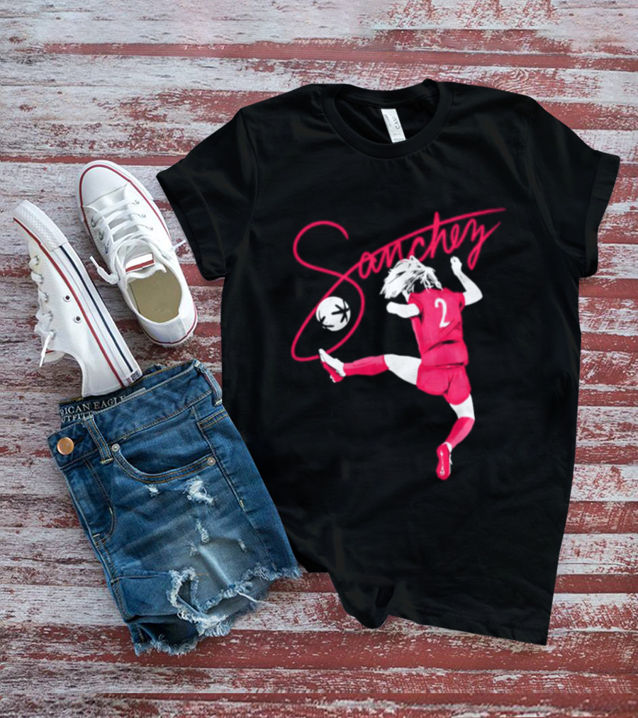 Sanchez Number 2 Soccer Player Kick T-Shirt