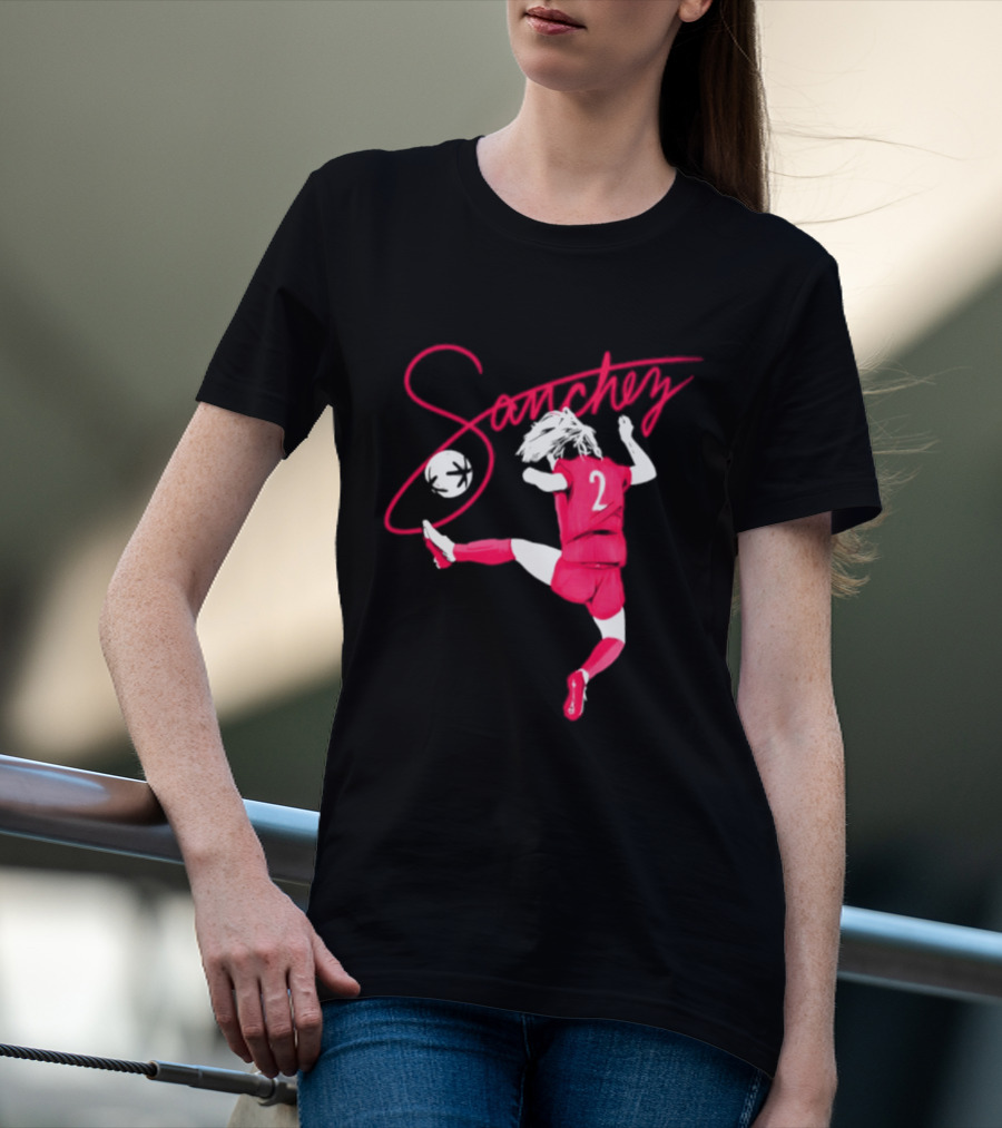 Sanchez Number 2 Soccer Player Kick T-Shirt