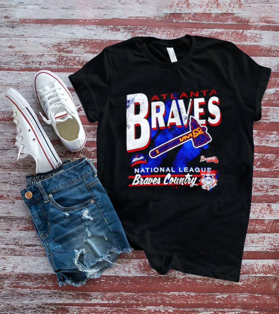 Atlanta Braves National League Braves Country Vintage Tomahawk Iconic Team Spirit T-Shirt