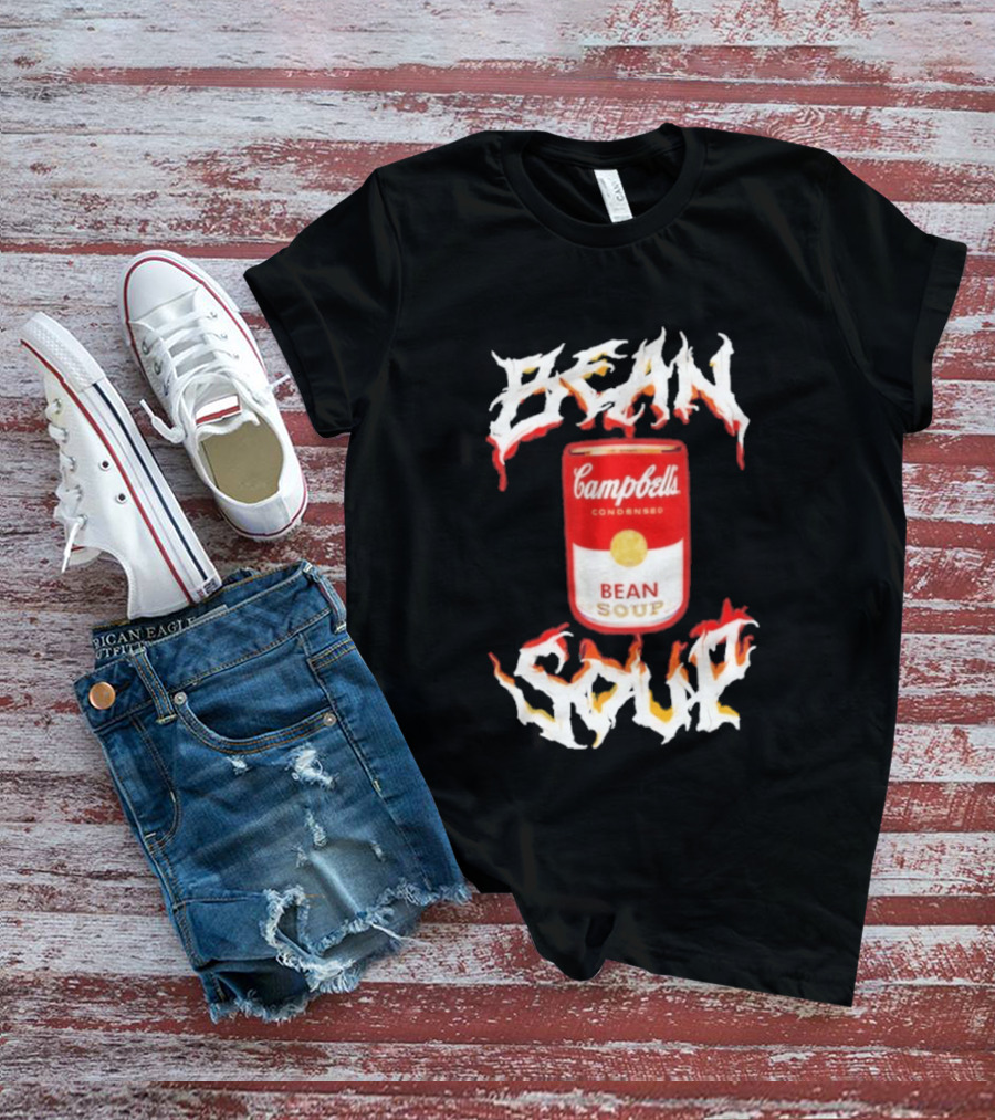 Campbell's Condensed Bean Soup Can With Flame T-Shirt