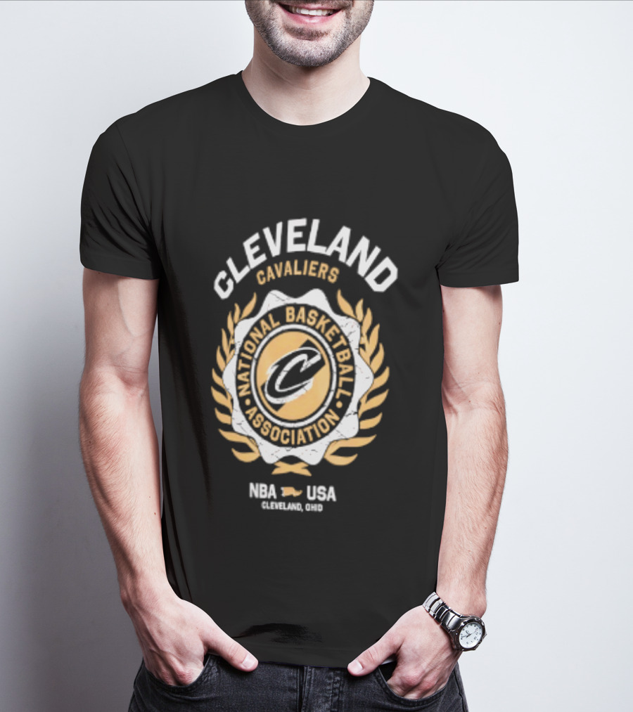 Cleveland Cavaliers National Basketball Association Laurel Crest NBA USA 2026 T-Shirt