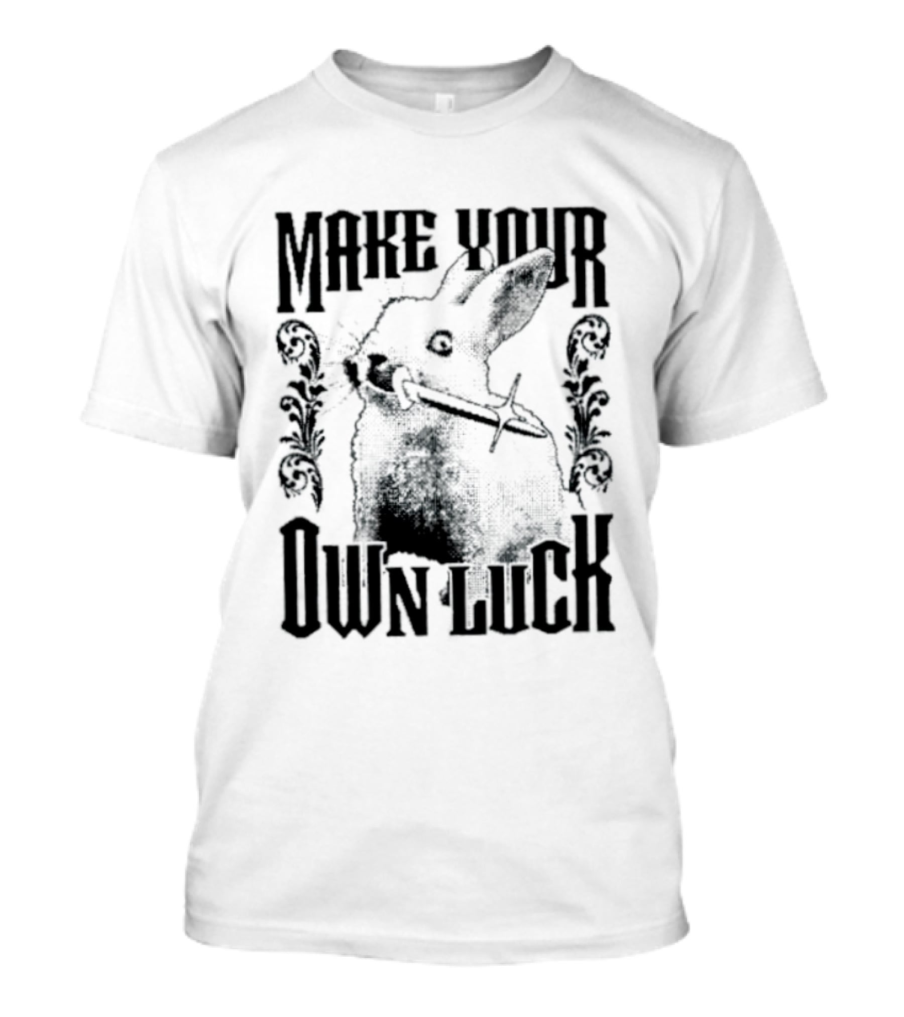 Make Your Own Luck Rabbit Knife T-Shirt