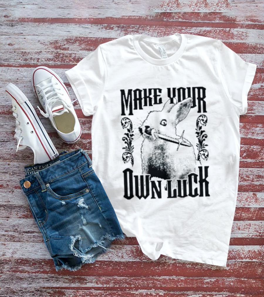 Make Your Own Luck Rabbit Knife T-Shirt