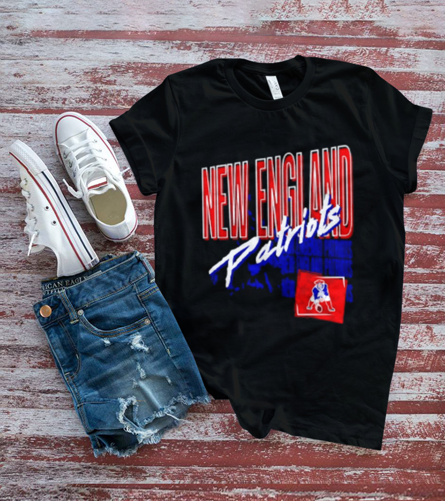 New England Patriots Red White Team Sports T-Shirt