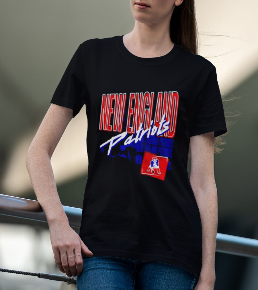 New England Patriots Red White Team Sports T-Shirt