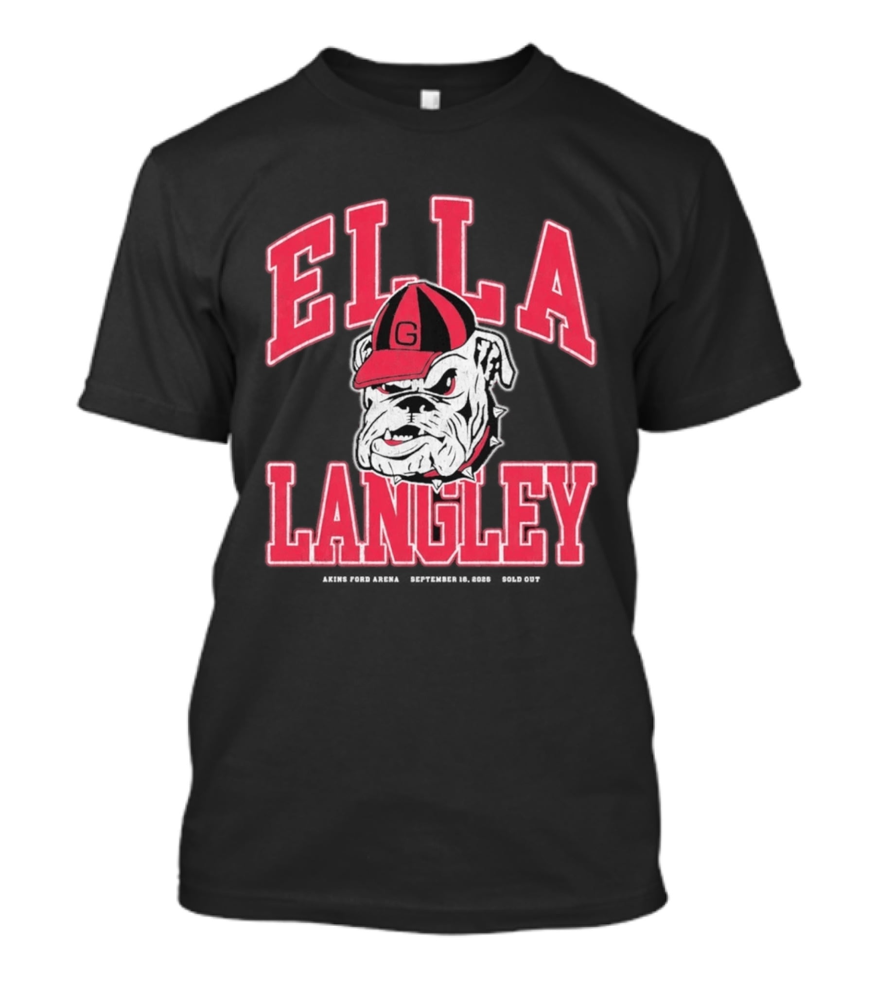 Georgia Bulldogs Ella Langley The Dandelion Tour 2026 Akins Ford Arena September 19 Bulldog T-Shirt