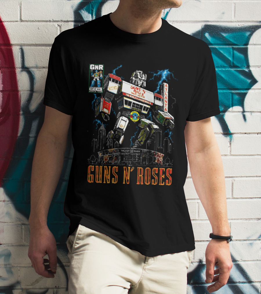 Guns N Roses Truist Park Atlanta GA 2026 Megazord Event September 19 T-Shirt
