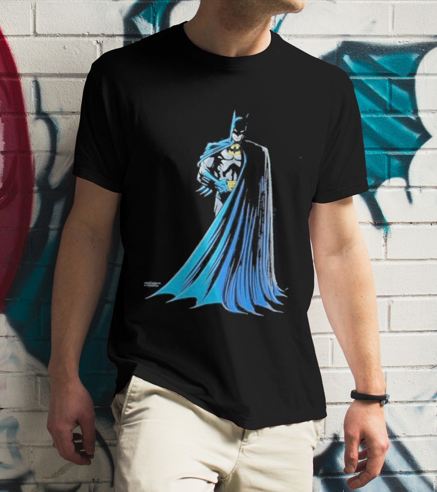 IShowSpeed 1989 Batman DC Comics Blue And Grey Cape T-Shirt