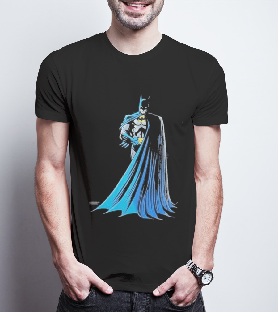 IShowSpeed 1989 Batman DC Comics Blue And Grey Cape T-Shirt