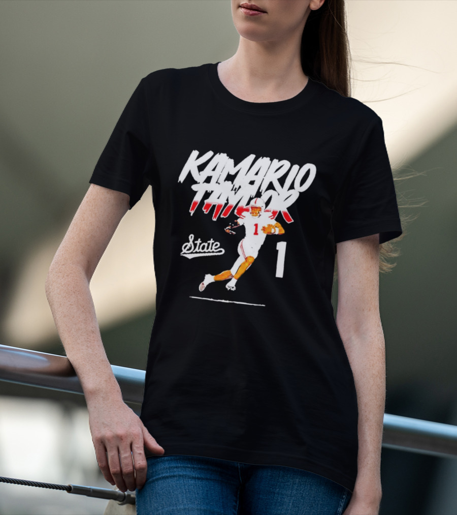 Kamario Taylor State 1 Football Player Bootleg T-Shirt