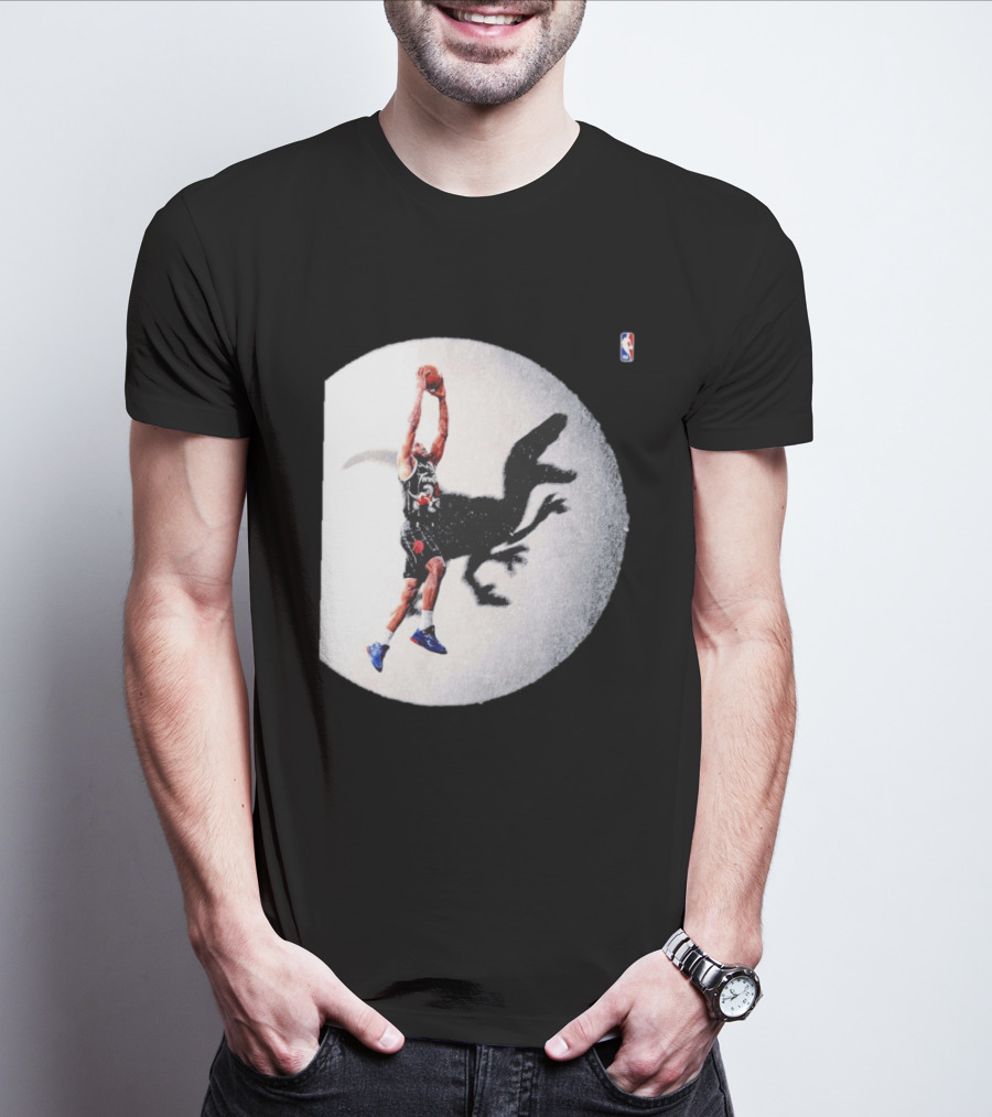 Kawhi Leonard Toronto Raptors Shadow Dunk With Raptor Silhouette Basketball T-Shirt