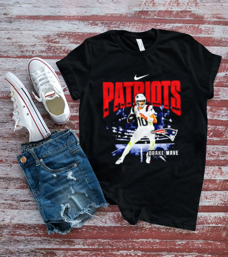 Nike Patriots Drake Maye Football Player Max90 T-Shirt