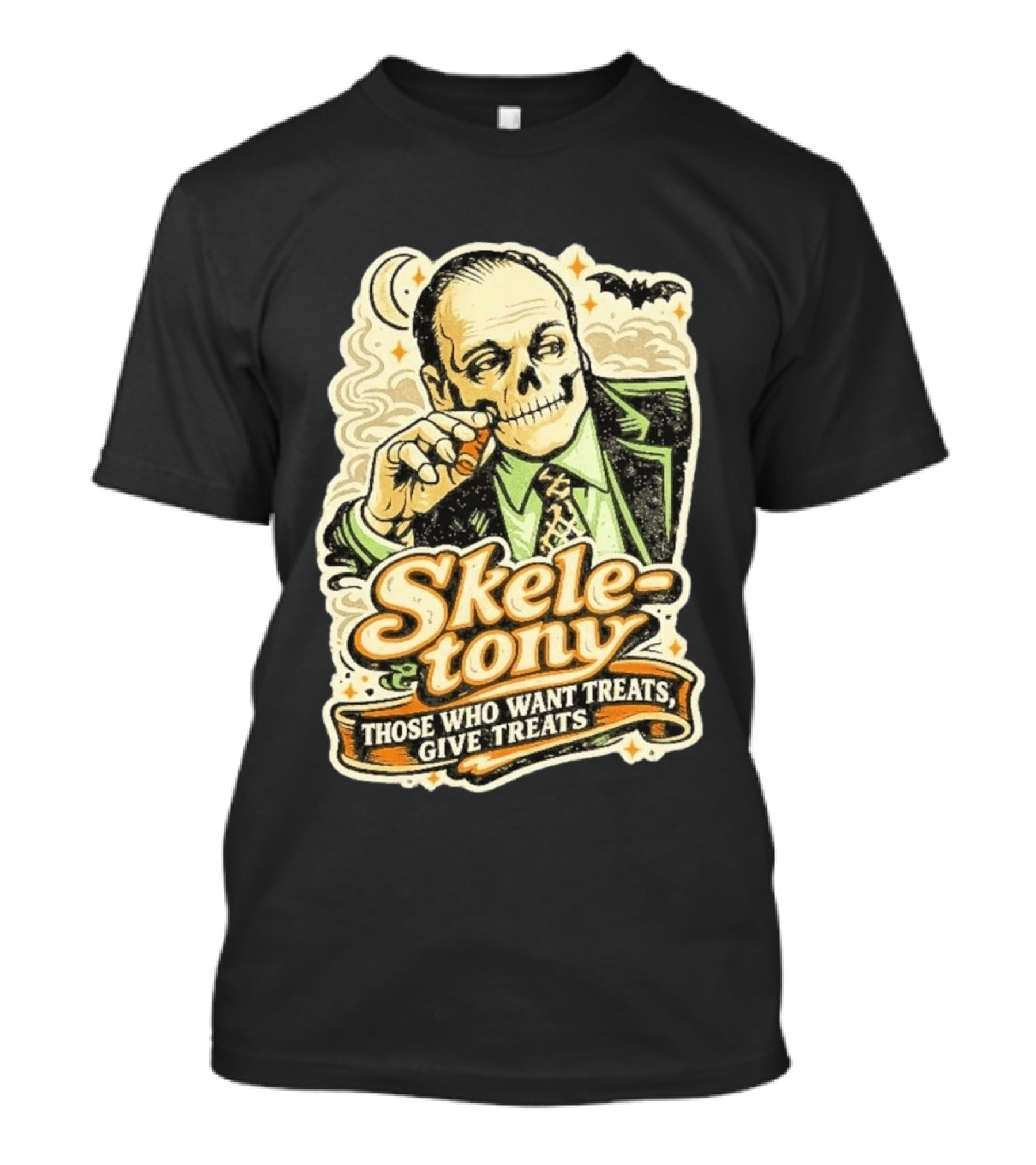 Skele Tony Soprano Those Who Want Treats Give Treats T-Shirt