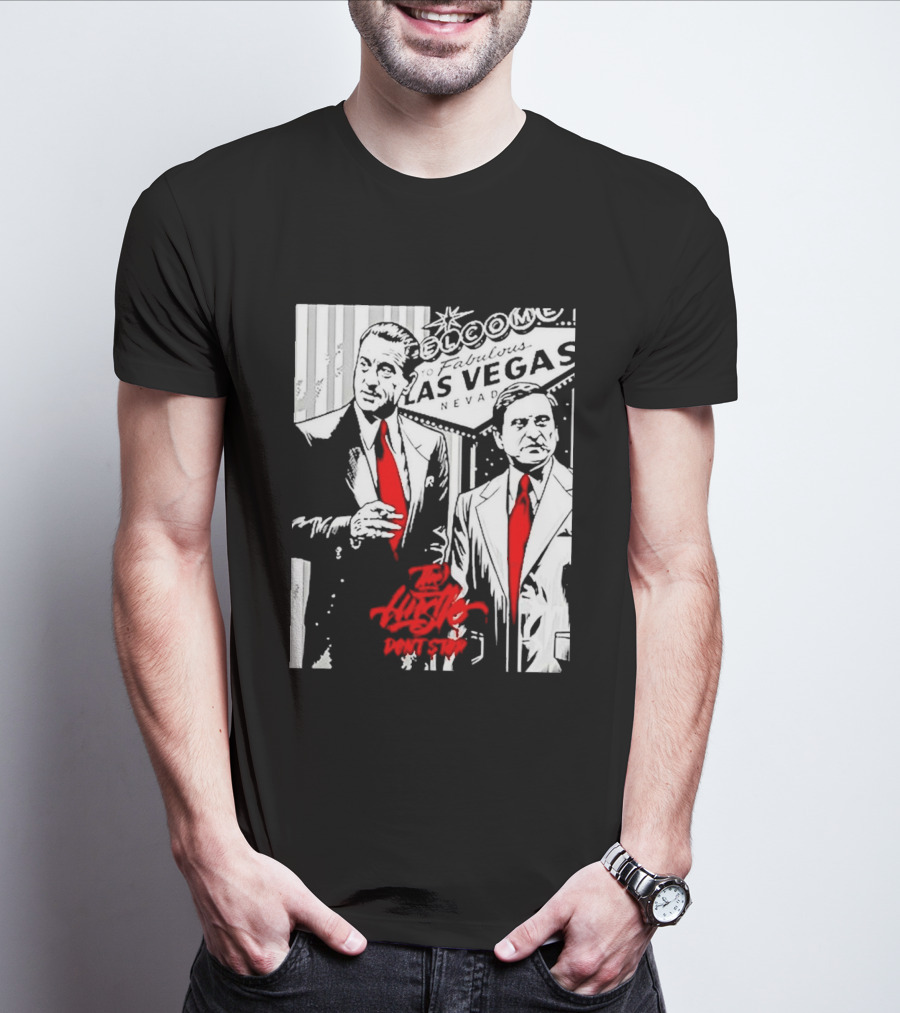 Las Vegas Casino Mobsters Red Tie T-Shirt