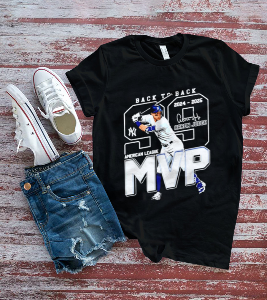 Back To Back 2024 25 American League MVP Aaron Judge T-Shirt