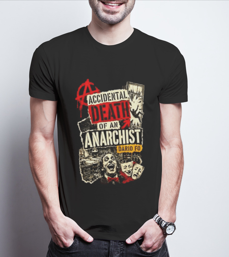 Accidental Death Of An Anarchist Dario Fo Red Anarchy T-Shirt