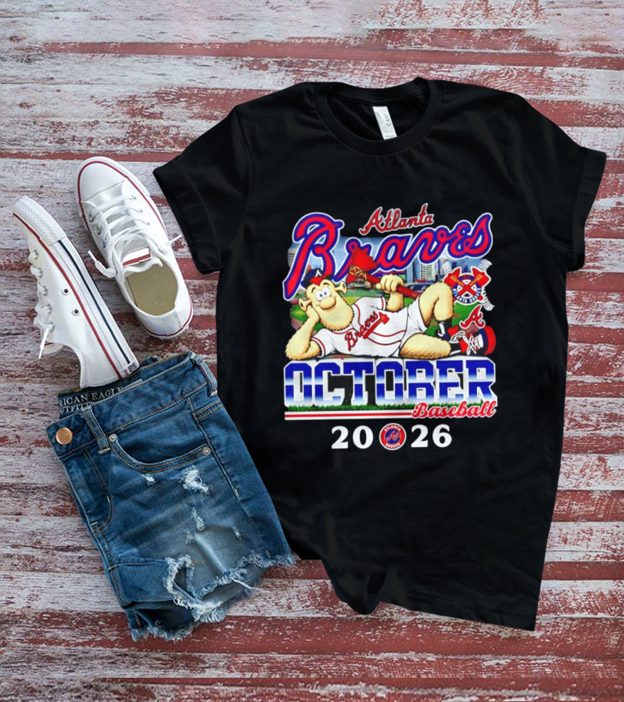 Atlanta Braves October Baseball 2026 MLB Postseason T-Shirt