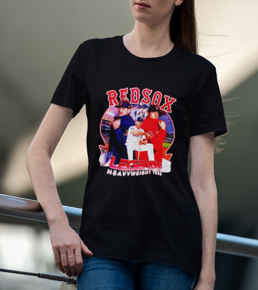 Boston Red Sox Legends Heavyweight Hits Abreu And Duran T-Shirt