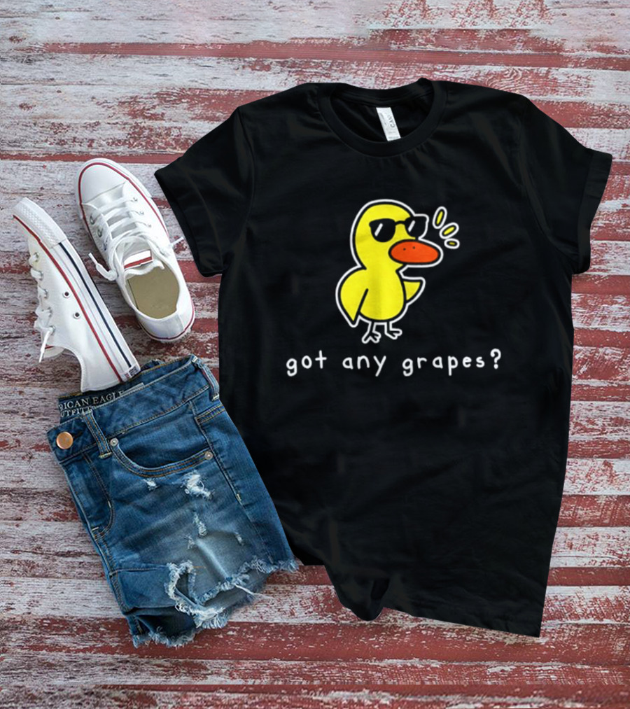 Got Any Grapes Duck Meme Sunglasses Quacking Drawing T-Shirt