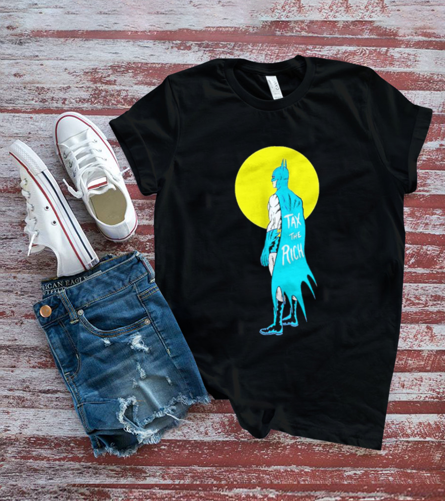 Tax The Rich Batman Yellow Moon T-Shirt