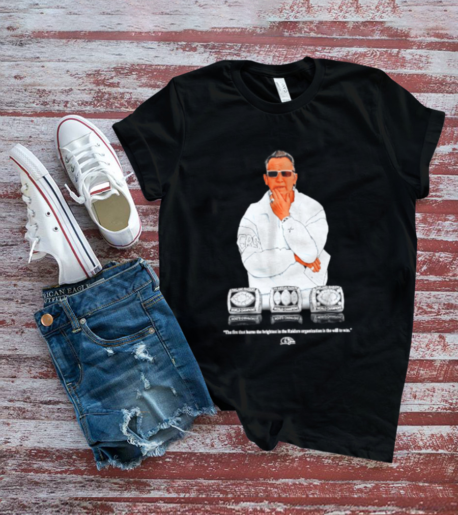 Maxx Crosby Las Vegas Raiders Al Davis World Champion Rings T-Shirt