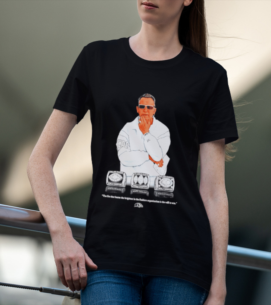 Maxx Crosby Las Vegas Raiders Al Davis World Champion Rings T-Shirt