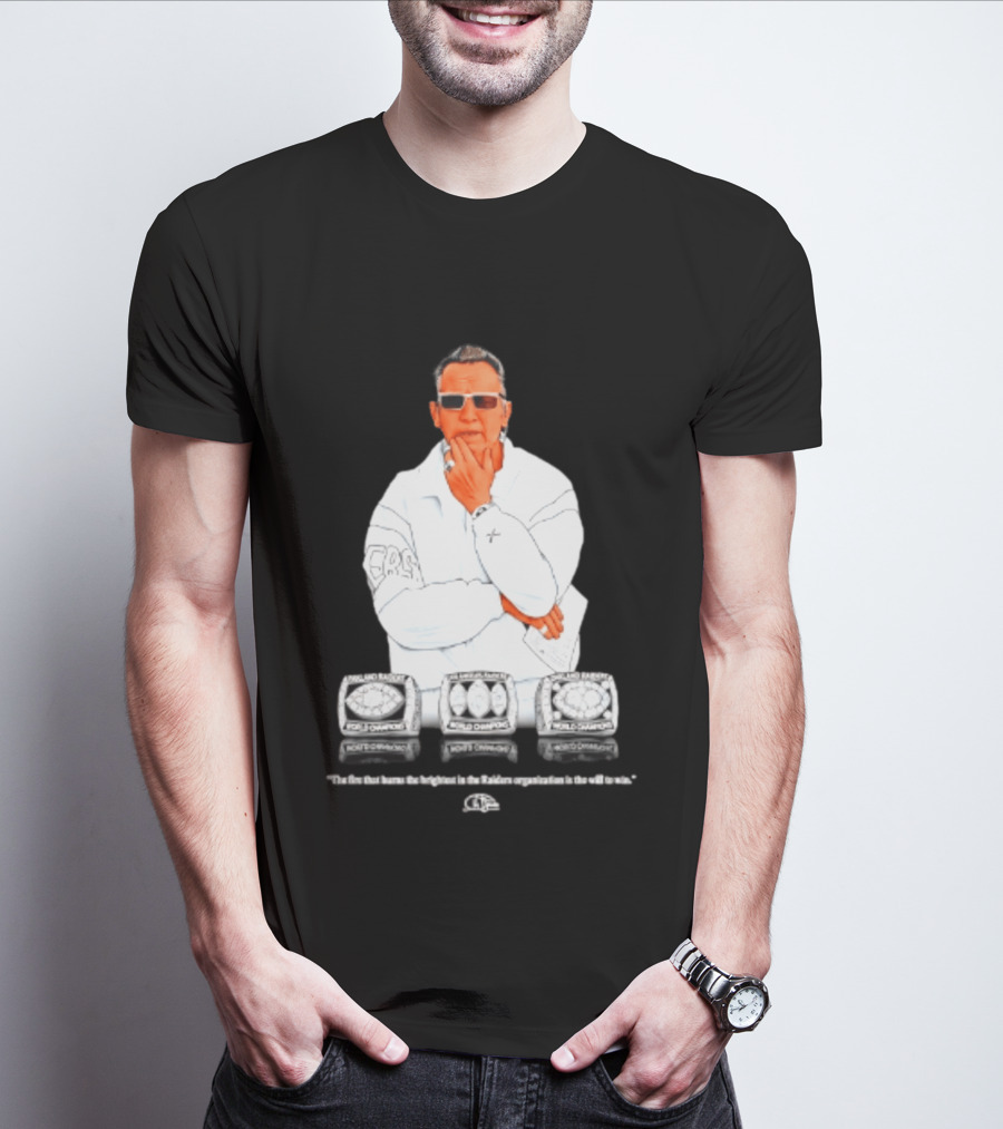 Maxx Crosby Las Vegas Raiders Al Davis World Champion Rings T-Shirt