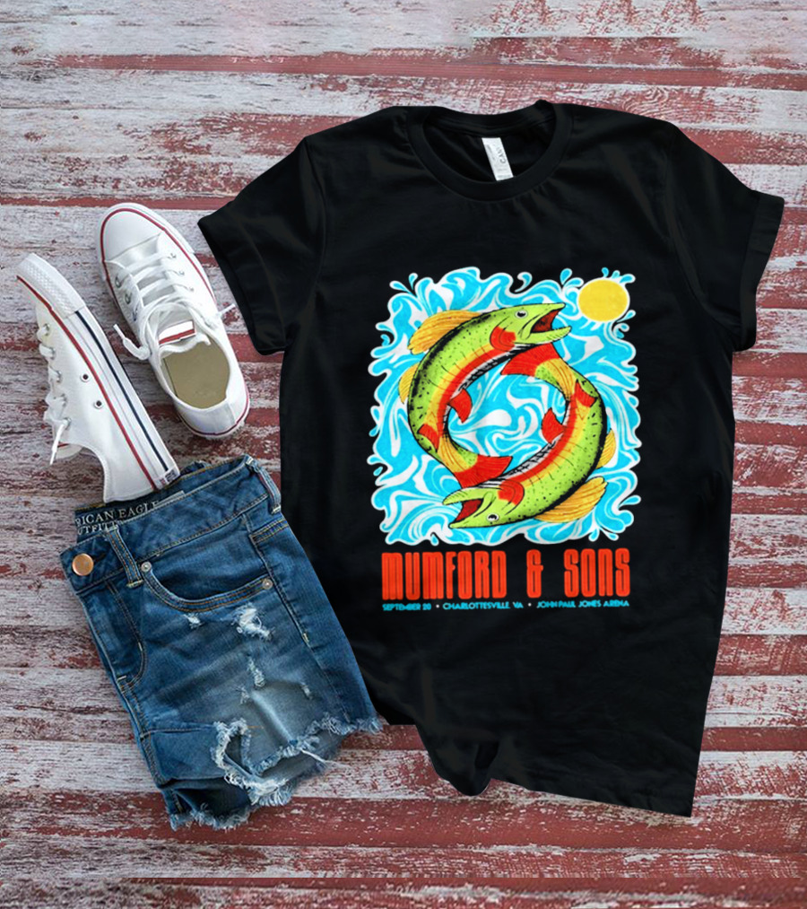 Mumford & Sons Prizefighter Tour September 20th 2026 Charlottesville VA John Paul Jones Arena Limited Edition T-Shirt