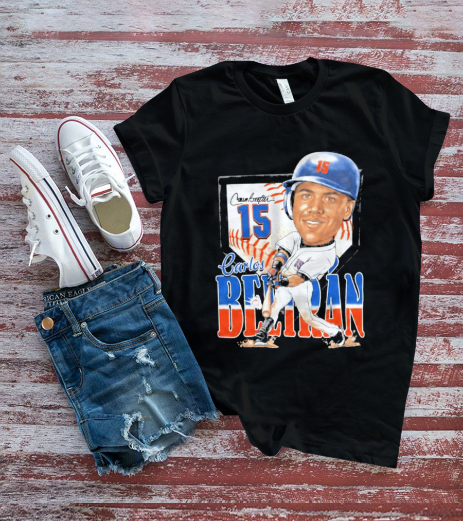 Carlos Beltran 15 NY Mets Baseball Art 2026 T-Shirt